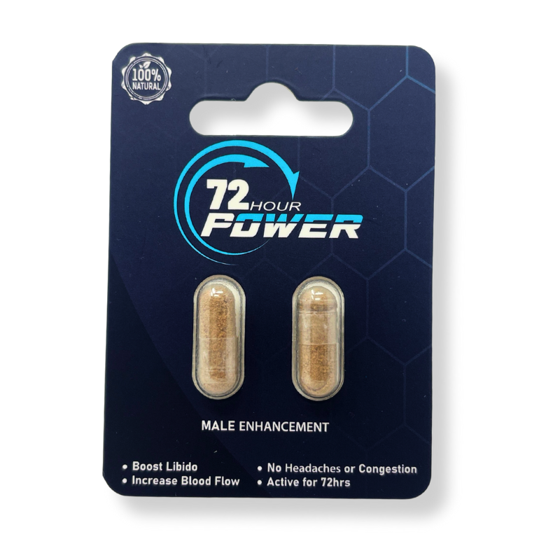 72 Hour Power – Male Enhancement Supplement (2 Capsules - Sample Pack)