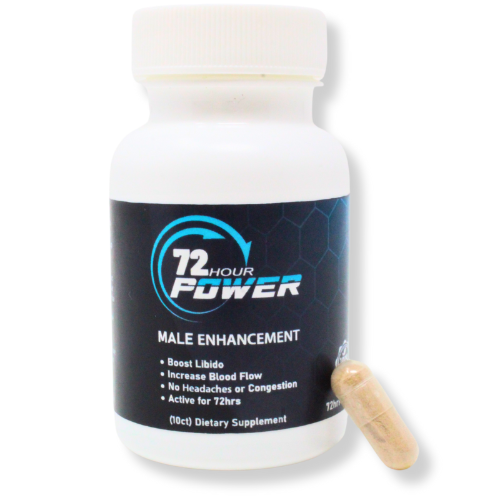 72 Hour Power – Male Enhancement Supplement (10 Capsules - 1 Bottle)